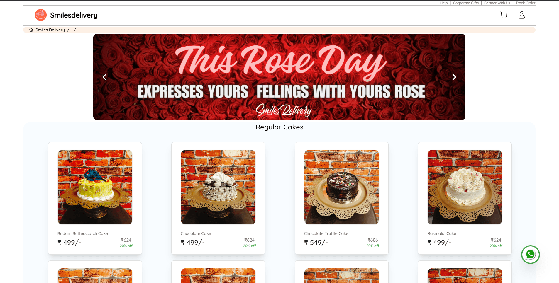 Smiles Delivery Ecommerce